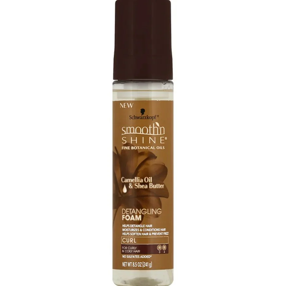 Schwarzkopf Smooth 'N Shine Detangling Foam, Curl 8.5 oz