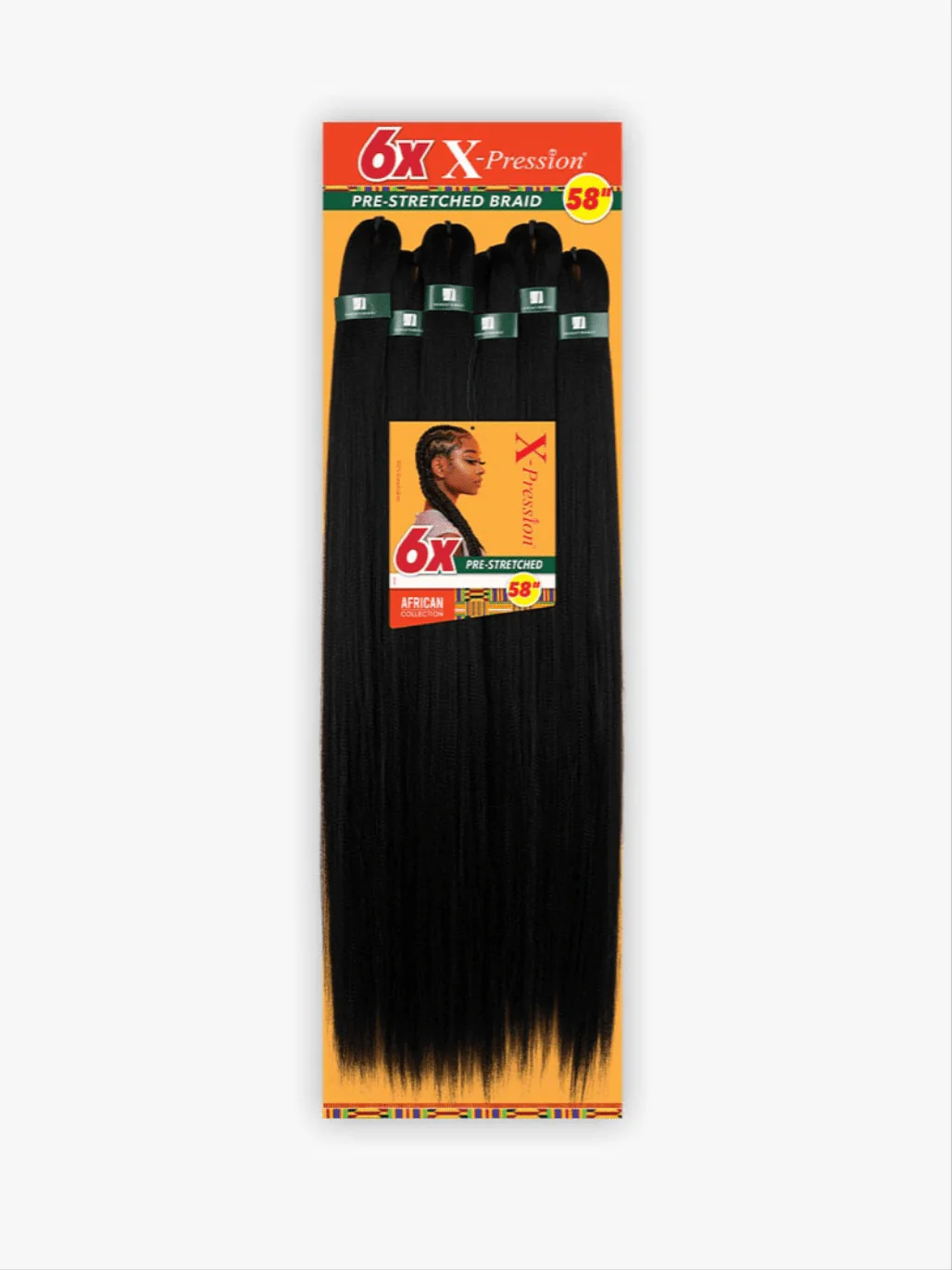 Sensationnel 6X X-Pression Pre-Stretched Braid – 58″