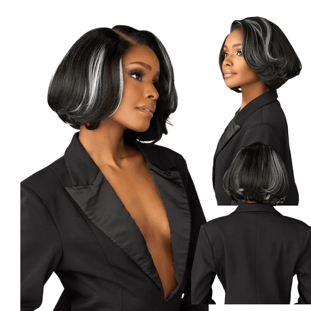 Sensationnel Synthetic Hair Butta Chic Bob Glueless HD Lace Front Wig - BOB Unit 8