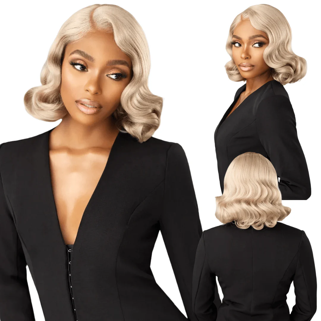 Sensationnel Synthetic Hair Butta Chic Bob Glueless HD Lace Front Wig - LOB Unit 11
