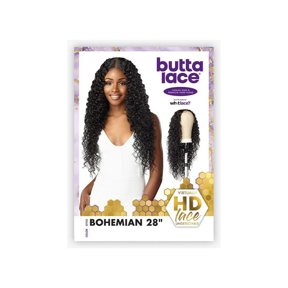 Sensationnel Butta Lace Human Hair Blend Lace Front Wig - Bohemian 28" - Image 2