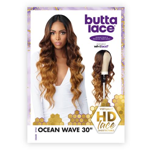 Sensationnel Butta Lace HD Human‑Blend Wig – Ocean Wave 30″ - Image 6