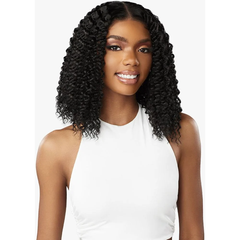 Sensationnel Butta Lace Human Hair Blend HD Lace Front Wig - Water Wave 12" - Image 2