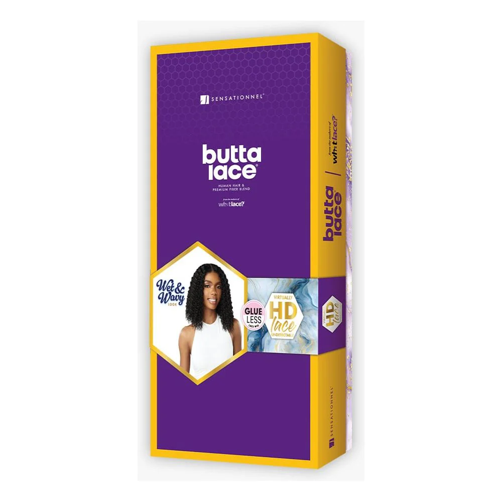 Sensationnel Butta Lace Human Hair Blend HD Lace Front Wig - Water Wave 12" - Image 8