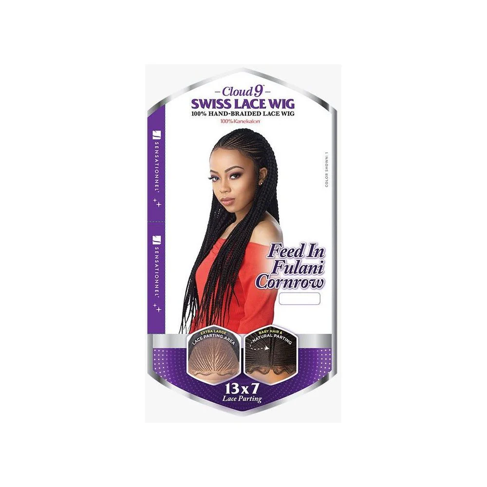 Sensationnel Cloud 9 13x7 Synthetic Lace Front Wig - Feed In Fulani Cornrow - Image 3