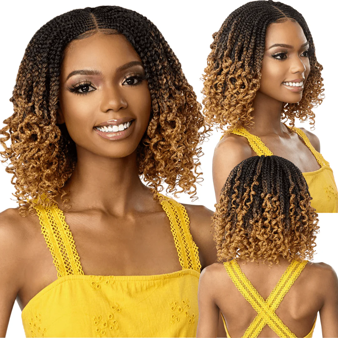 Sensationnel Cloud 9 4x4 Braided Lace Wig - Feed-In Box Braid Twist 12"