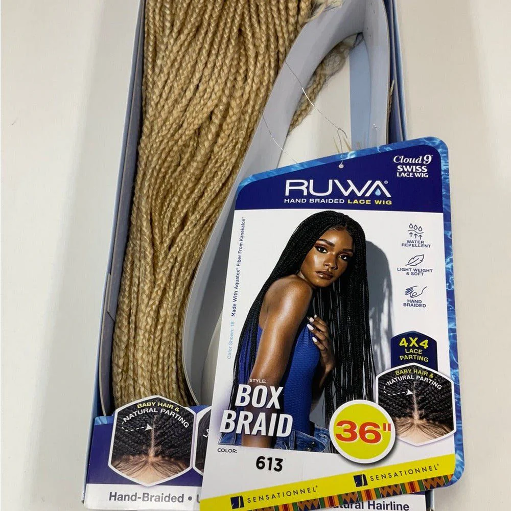 Sensationnel Cloud 9 RUWA 4x4 Synthetic Swiss Lace Wig - Box Braid 36" - Image 7