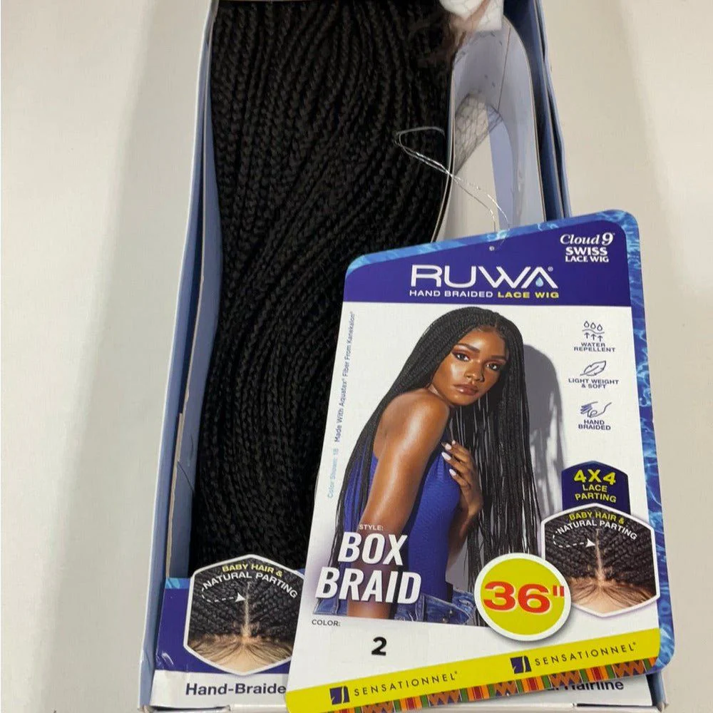 Sensationnel Cloud 9 RUWA 4x4 Synthetic Swiss Lace Wig - Box Braid 36" - Image 8