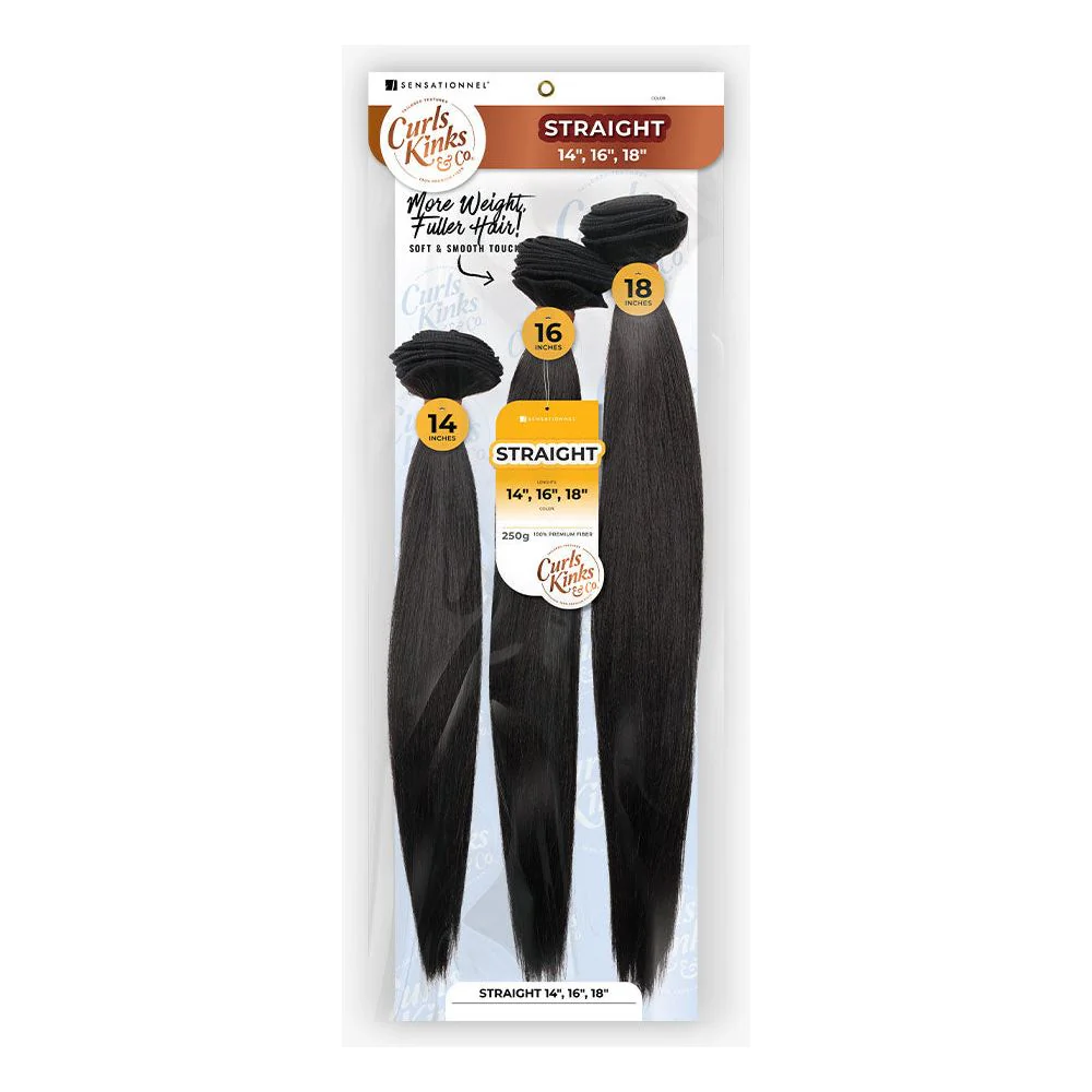 Sensationnel Curls Kinks & Co. Synthetic Weave Multipack - Straight - Image 2
