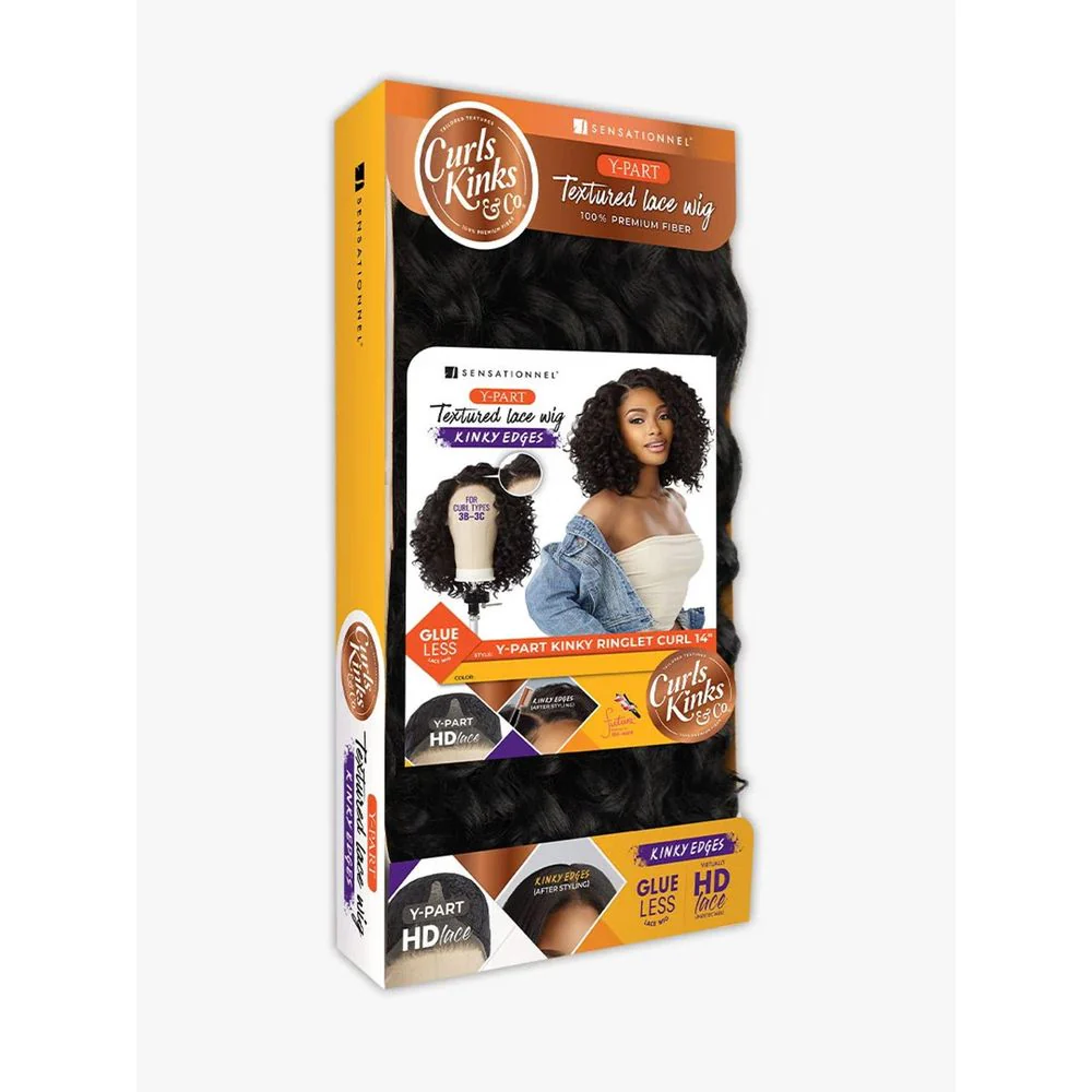 Sensationnel Curls Kinks & Co. HD Lace Y‑Part Wig – Kinky Ringlet Curl 14″ - Image 4