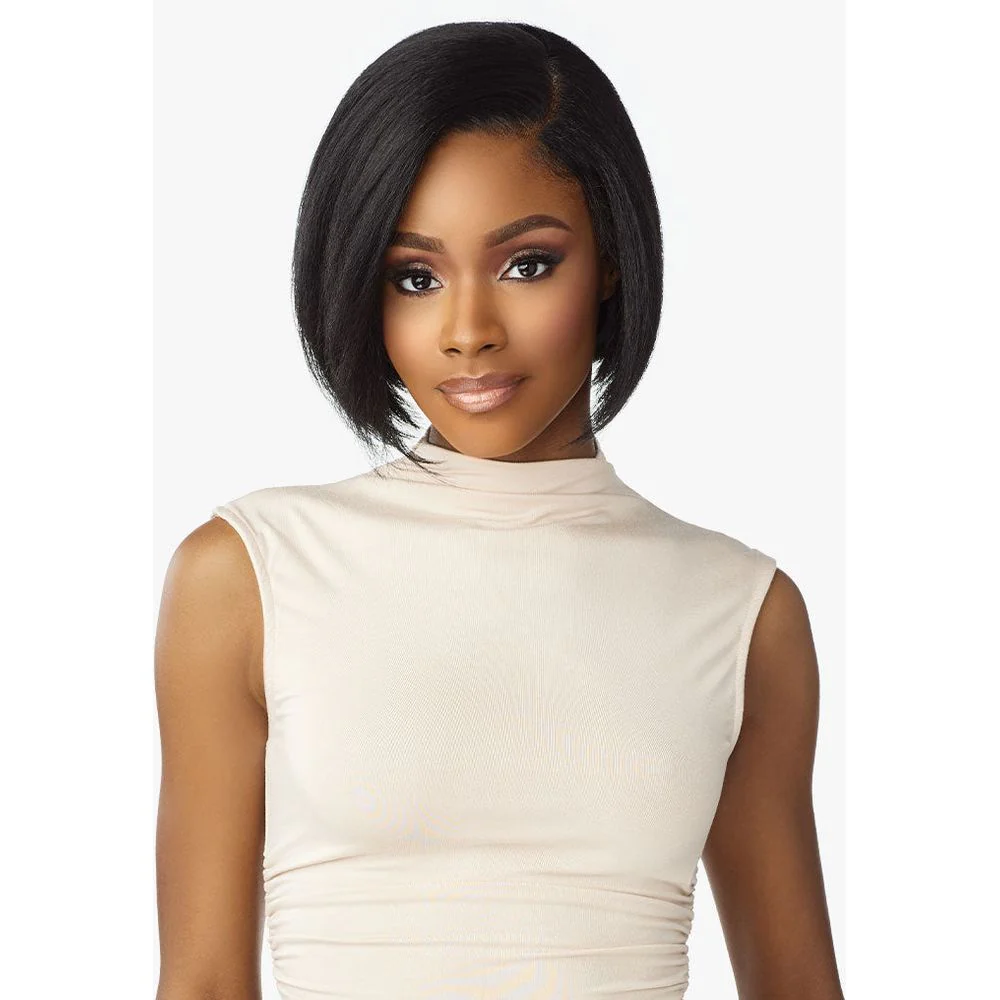 Sensationnel Kinky Edges 13x6 Synthetic HD Lace Front Wig - Kinky Bob 9" - Image 4