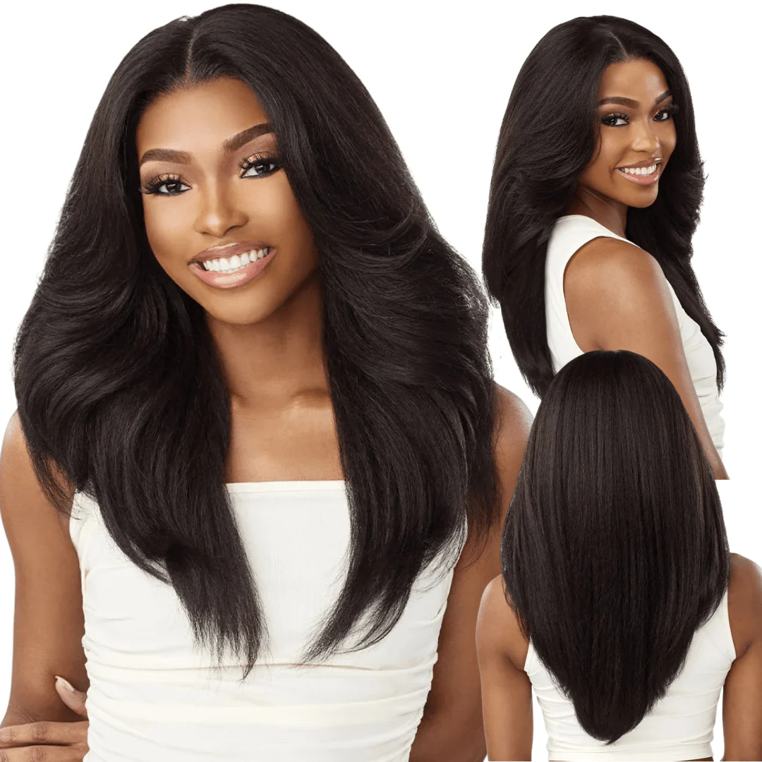 Sensationnel Kinky Edges 13x6 HD Lace Wig β Kinky Layered Blowout 22"