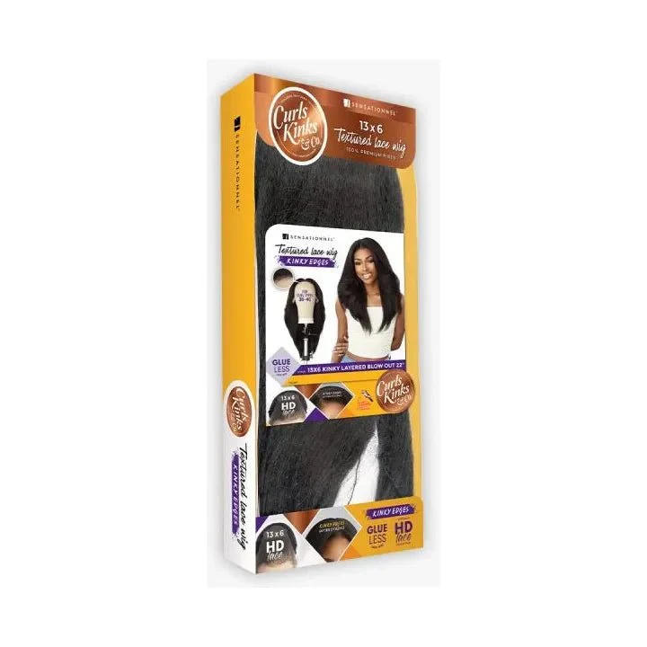 Sensationnel Kinky Edges 13x6 HD Lace Wig β Kinky Layered Blowout 22" - Image 6