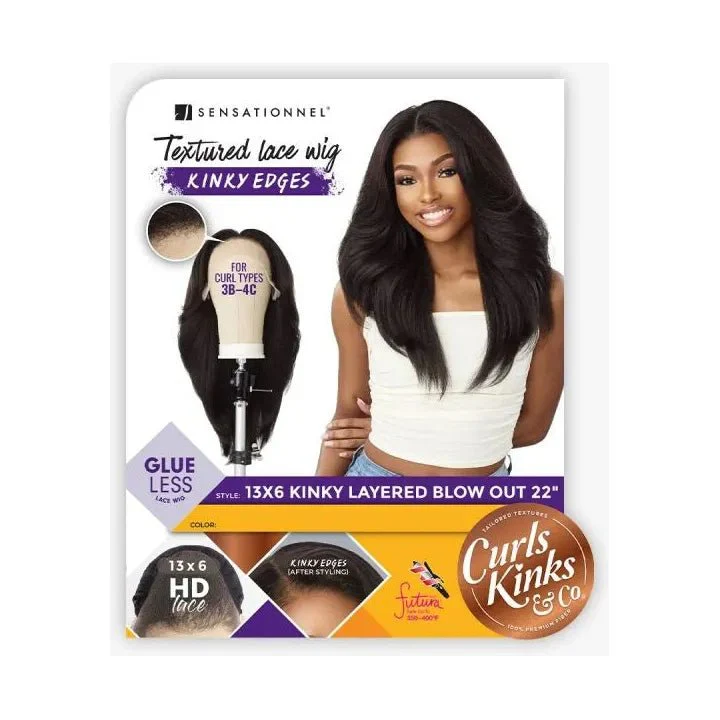 Sensationnel Kinky Edges 13x6 HD Lace Wig β Kinky Layered Blowout 22" - Image 7