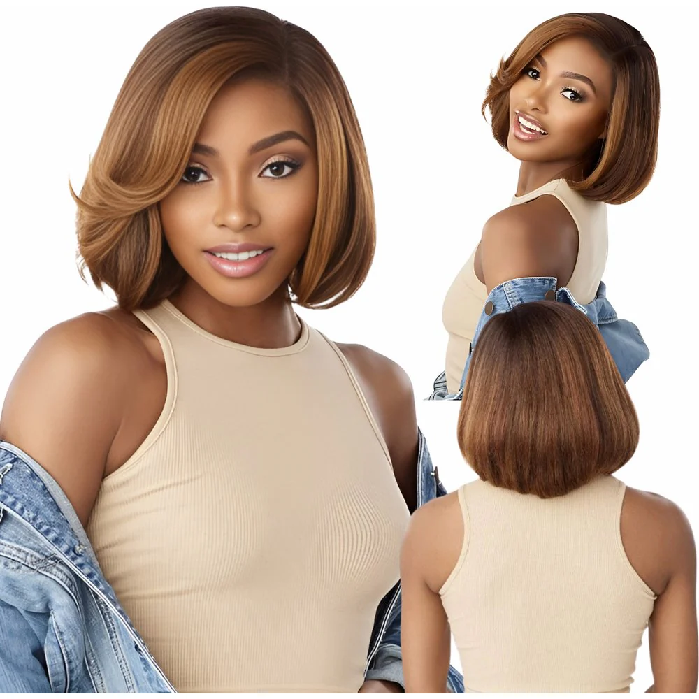 Sensationnel Curls Kinks & Co. Kinky Edges Y‑Part Wig – Kinky Chic Bob 12″