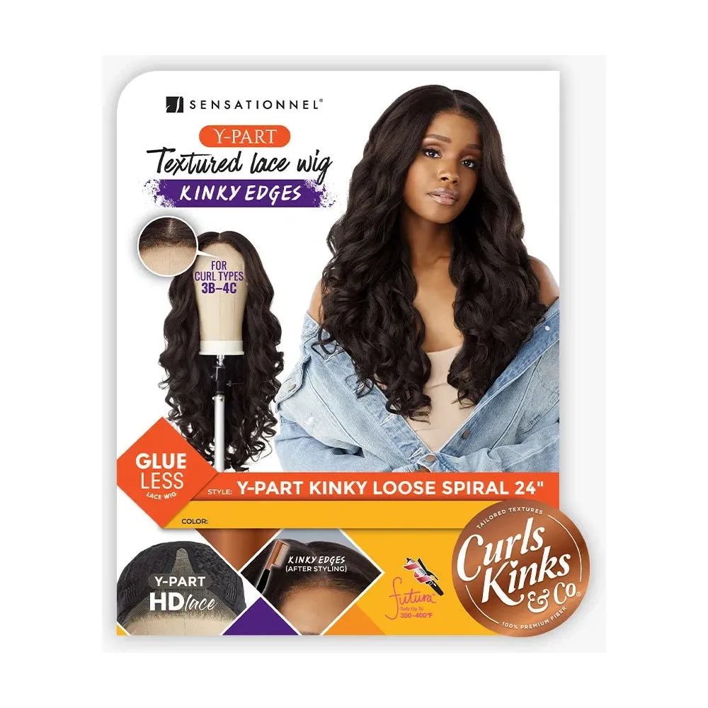Sensationnel Kinky Edges Y‑Part HD Lace Wig – Kinky Loose Spiral 24″ - Image 7
