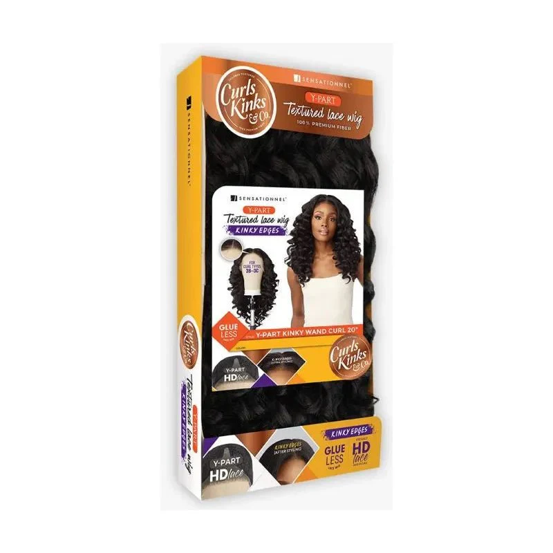 Sensationnel Kinky Edges Y-Part HD Lace Wig β Kinky Wand Curl 20β³ - Image 3