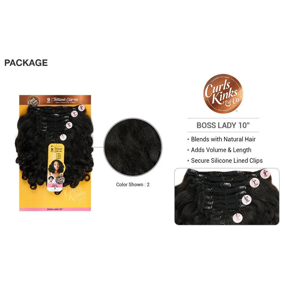 Sensationnel Curls Kinks & Co Synthetic Clip-Ins - Top Lady 10" - Image 5