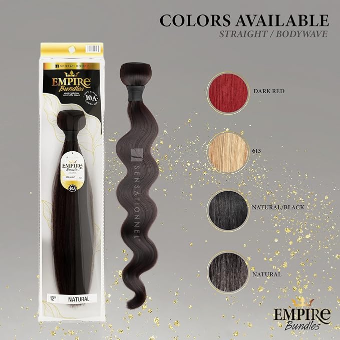 Sensationnel Empire 10A 100% Human Hair Body Wave - 10β to 28β - Image 6