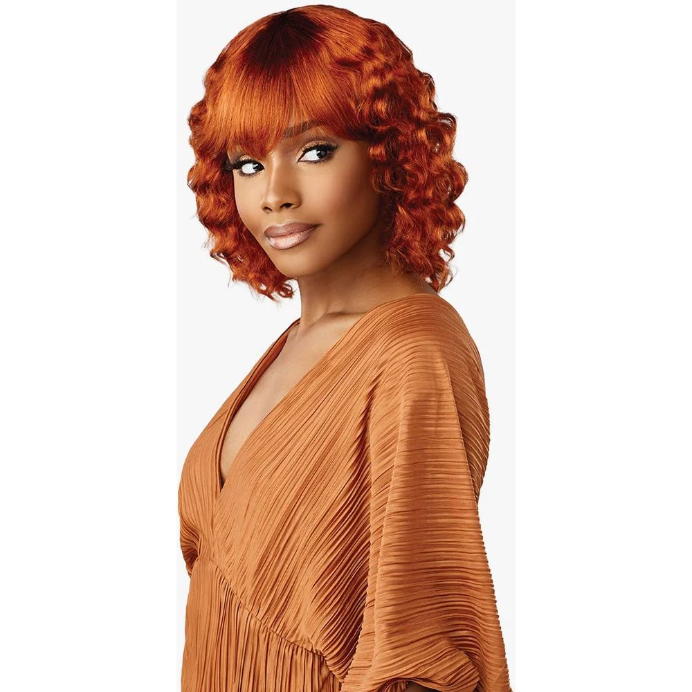 Sensationnel Empire Bob Collection 100% Human Hair Full Wig - Wavy Cut 12" - Image 2