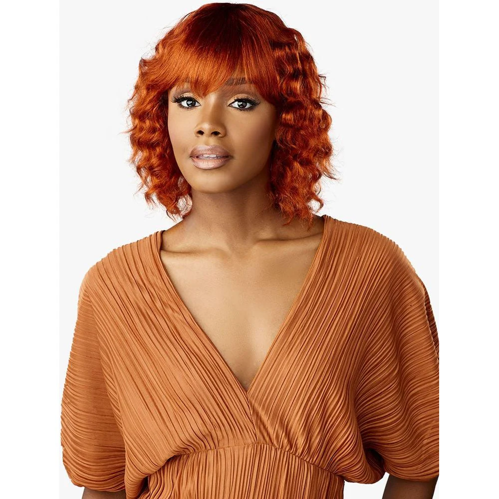 Sensationnel Empire Bob Collection 100% Human Hair Full Wig - Wavy Cut 12" - Image 4