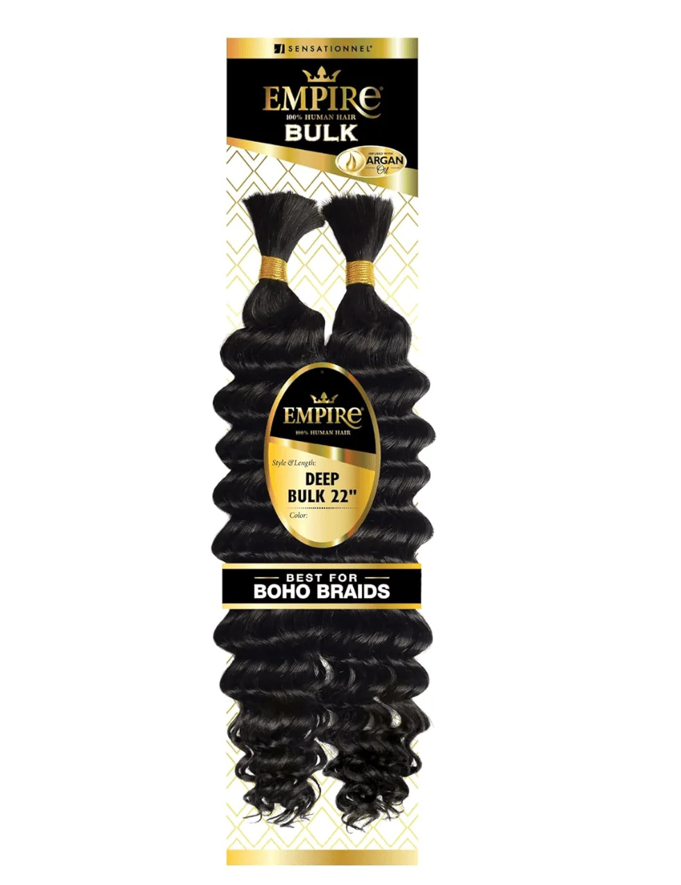 Sensationnel Empire Bulk Braiding Deep Bulk Human Hair - 22"