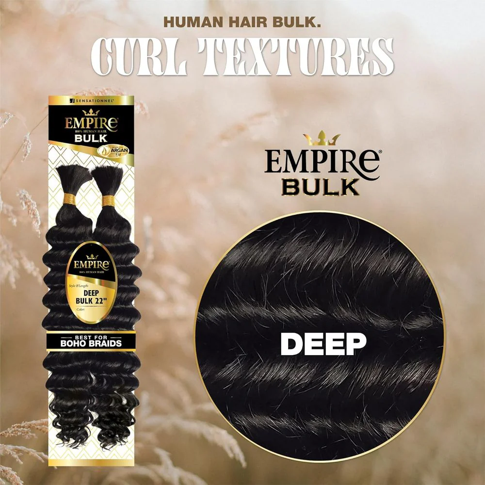 Sensationnel Empire Bulk Braiding Deep Bulk Human Hair - 22" - Image 3