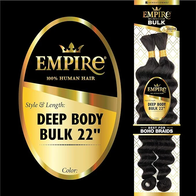 Sensationnel Empire Human Hair β Deep Body Bulk 22" - Image 2