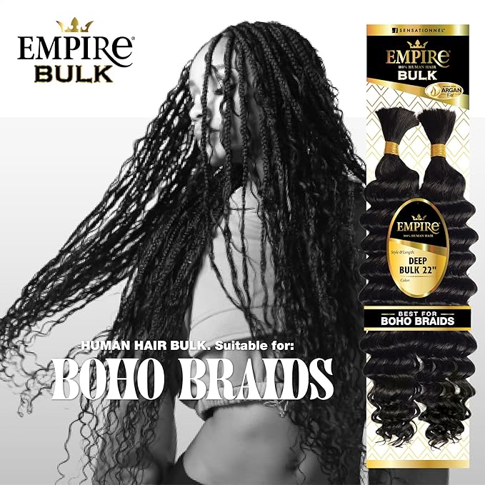 Sensationnel Empire Human Hair β Deep Body Bulk 22" - Image 3