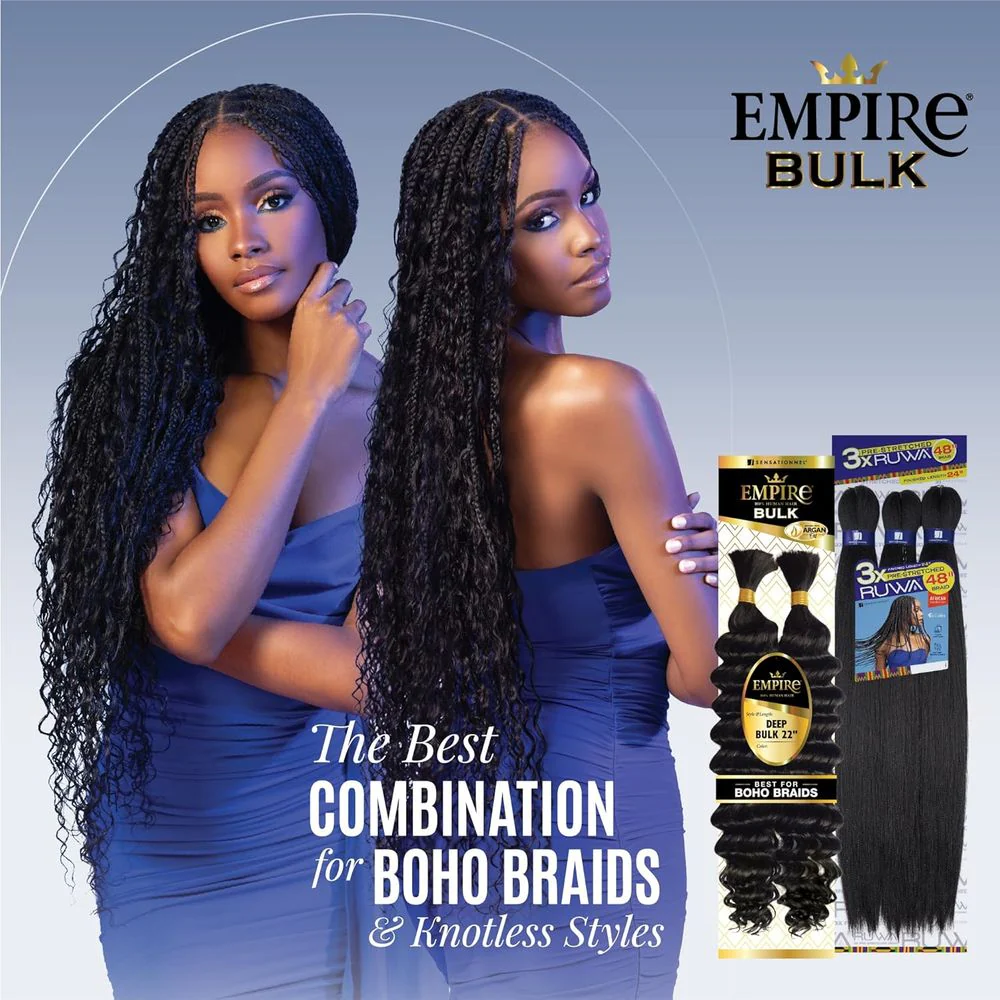 Sensationnel Empire Human Hair β Deep Body Bulk 22" - Image 5
