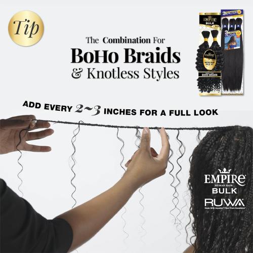 Sensationnel Empire Human Hair β Water Wave Bulk 14" - Image 4