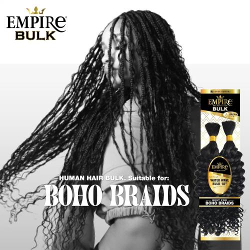 Sensationnel Empire Human Hair β Water Wave Bulk 14" - Image 5