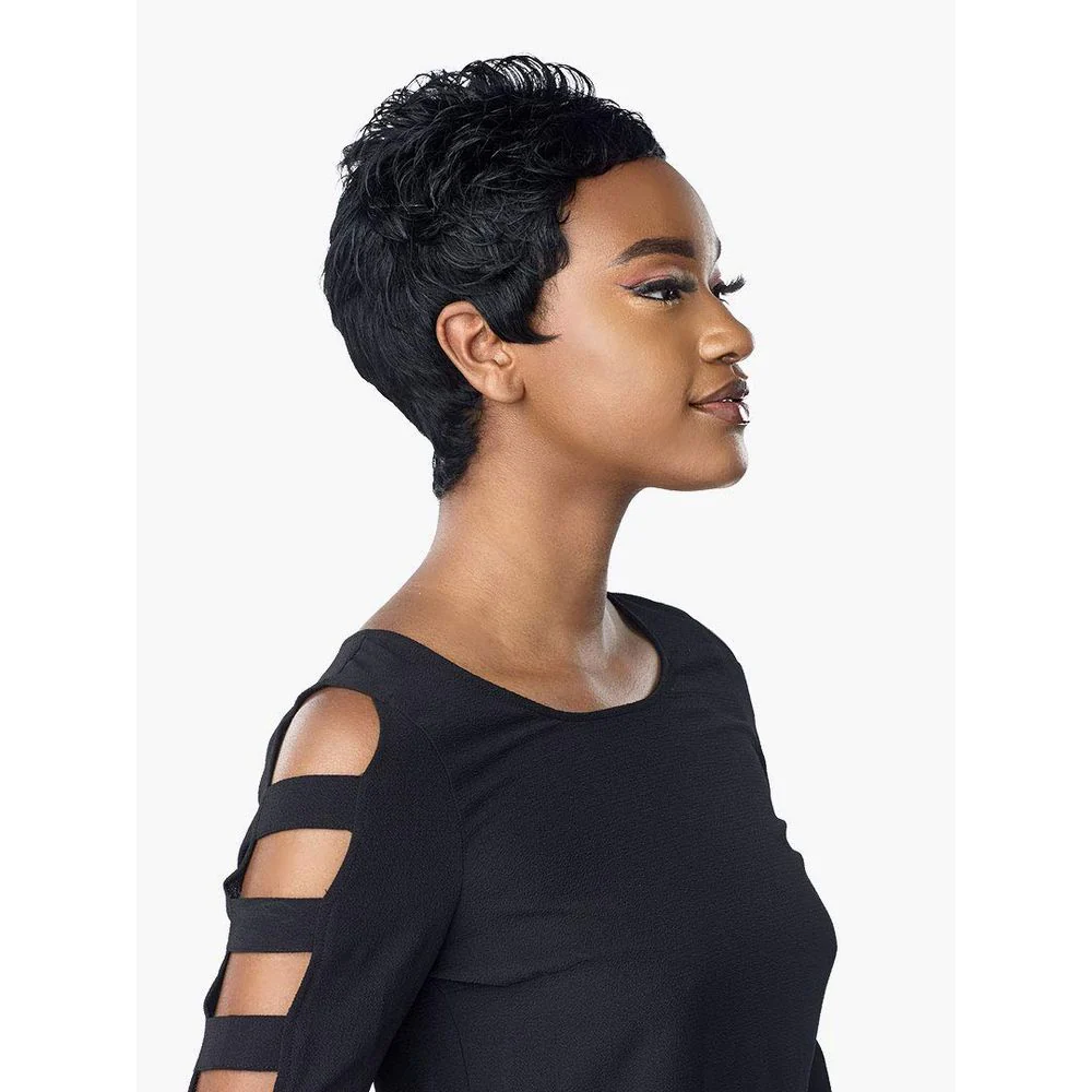 Sensationnel Empire Human Hair Salt & Pepper Full Wig - Mona - Image 3