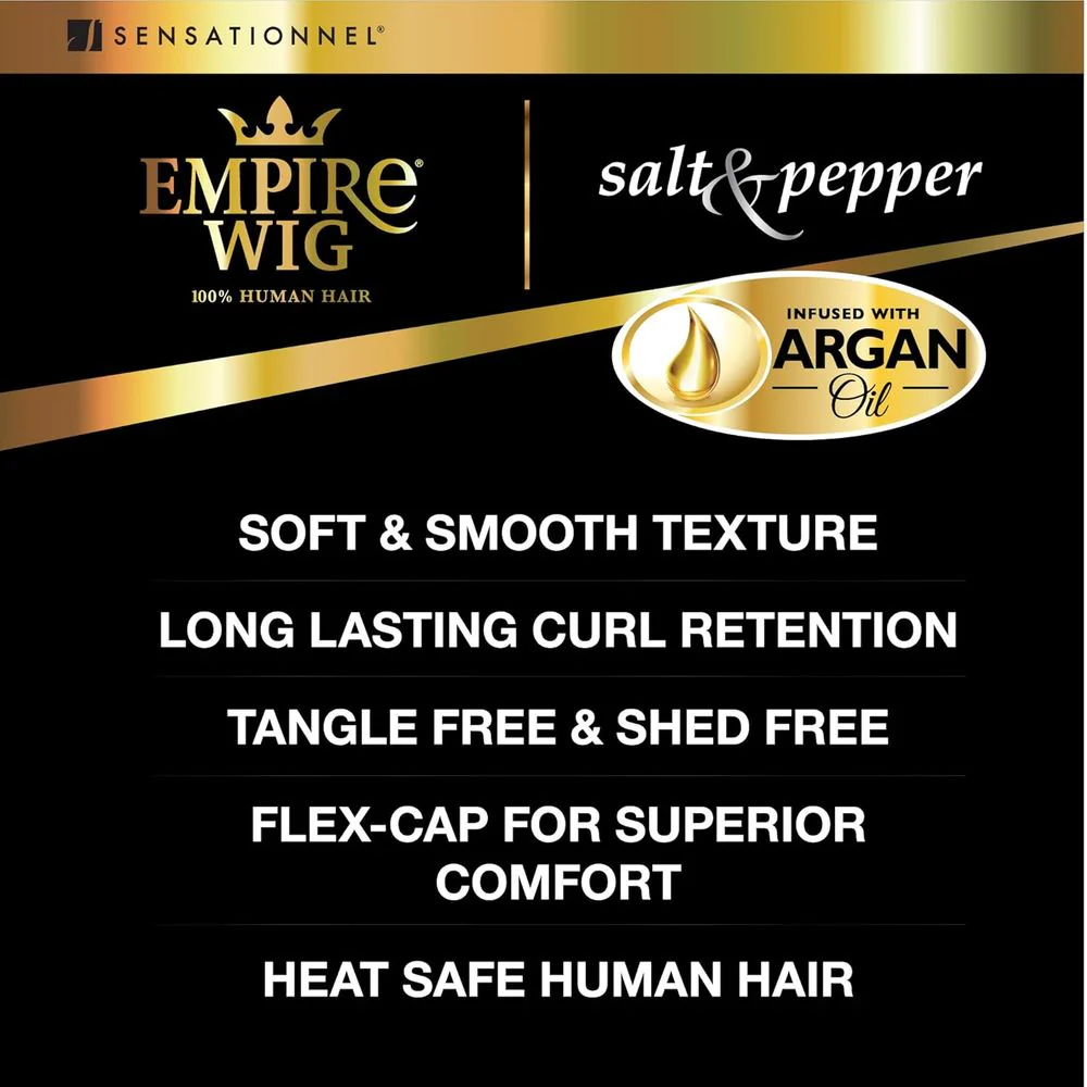 Sensationnel Empire Human Hair Wig Salt and Pepper - Bliss - Image 5