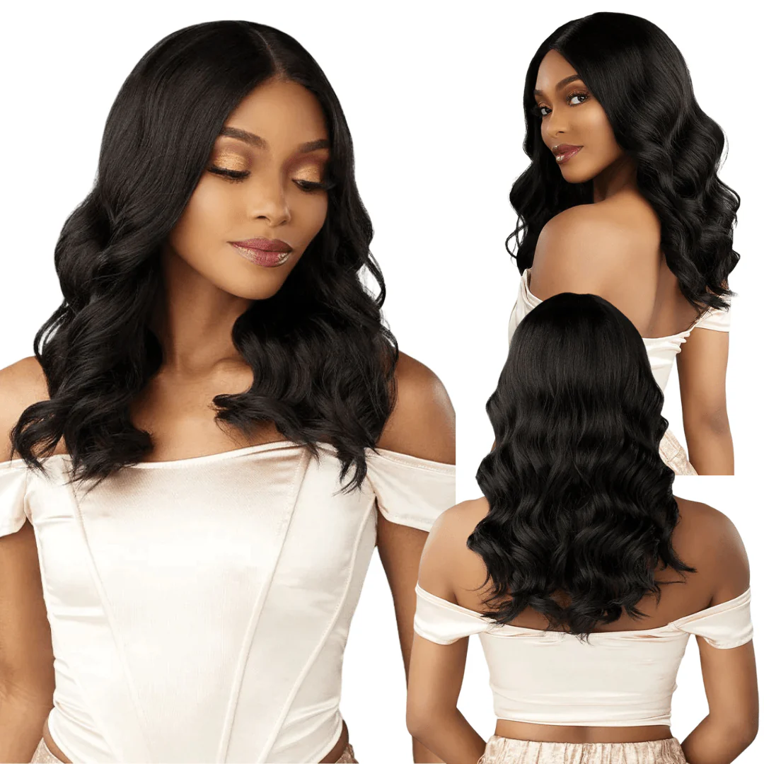 Sensationnel Glamzy Synthetic HD Lace V-Part Glueless Wig - Aria