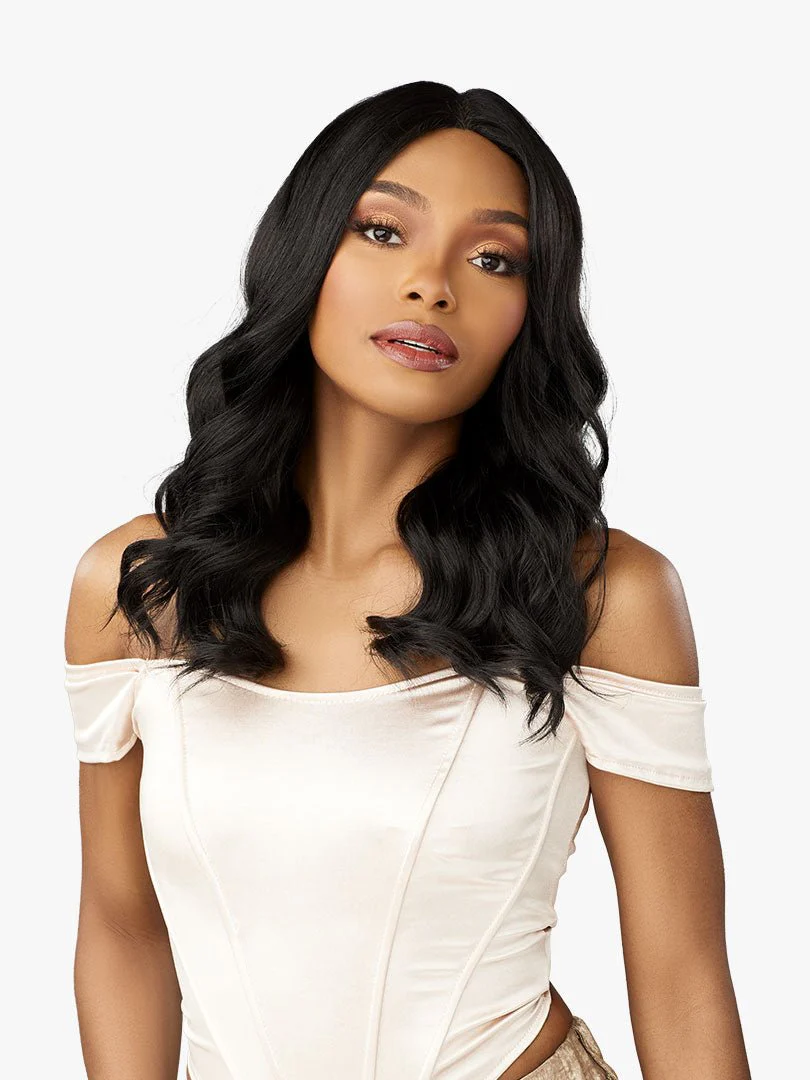 Sensationnel Glamzy Synthetic HD Lace V-Part Glueless Wig - Aria - Image 6