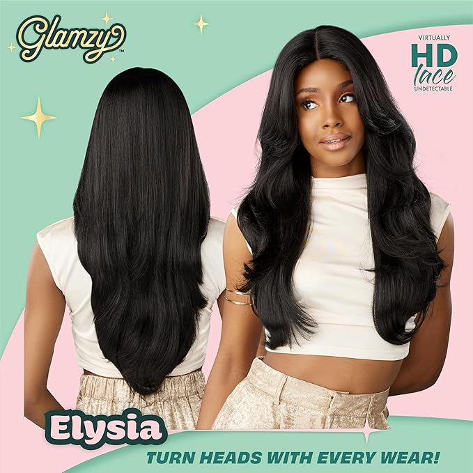 Sensationnel Glamzy Synthetic HD Lace V-Part Glueless Wig - Elysia - Image 8