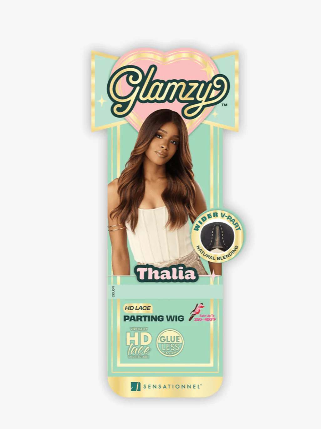 Sensationnel Glamzy Synthetic HD Lace V-Part Glueless Wig - Thalia - Image 8