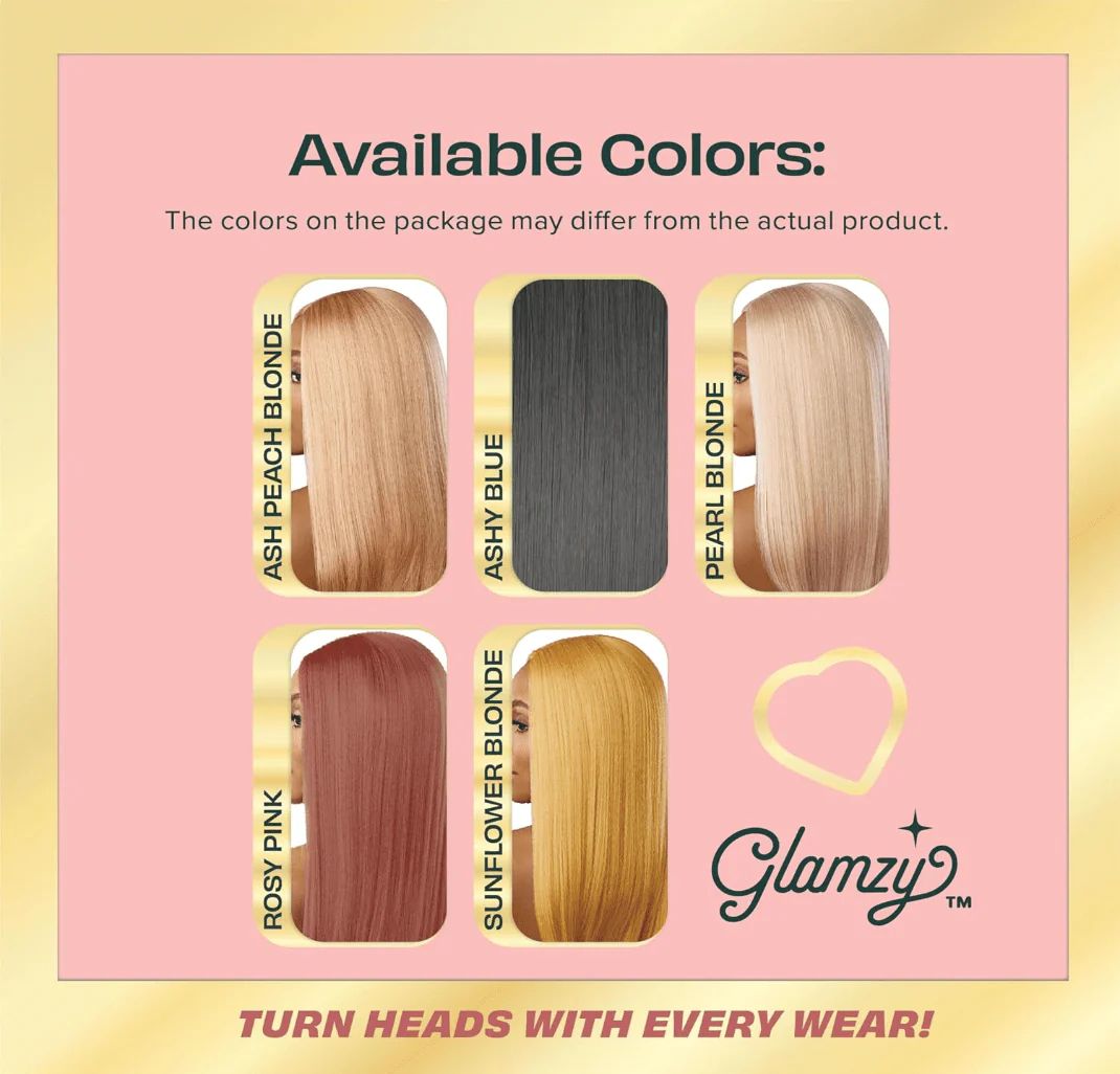 Sensationnel Glamzy Synthetic HD Lace Part Glueless Wig - Rosy - Image 14