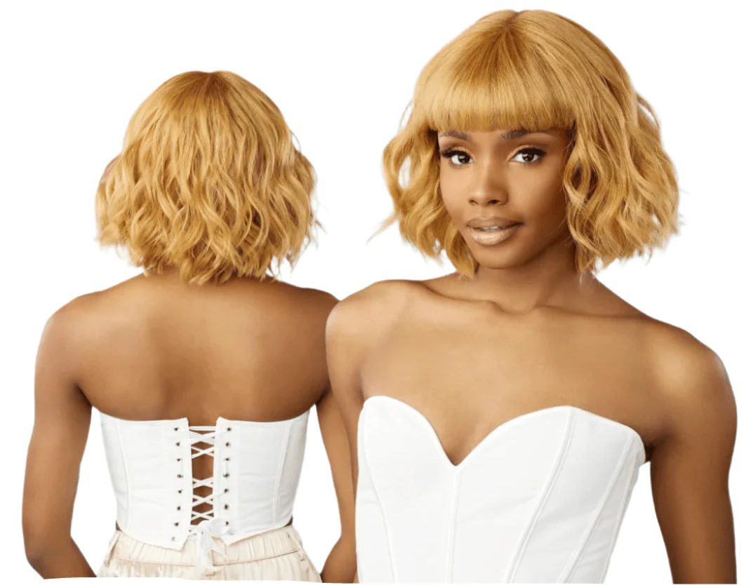 Sensationnel Glamzy Synthetic HD Lace Part Glueless Wig - Rosy - Image 2