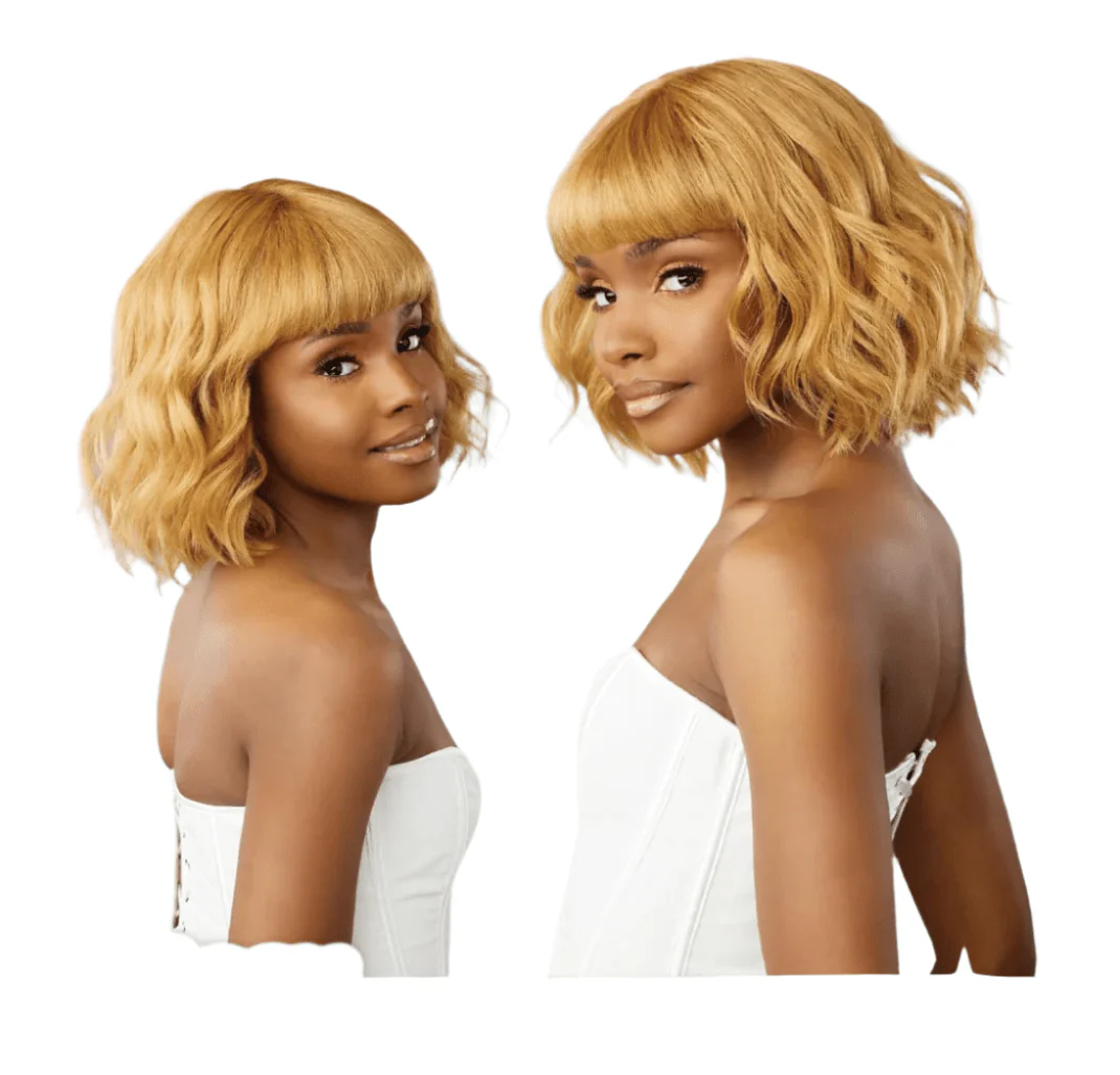 Sensationnel Glamzy Synthetic HD Lace Part Glueless Wig - Rosy - Image 3