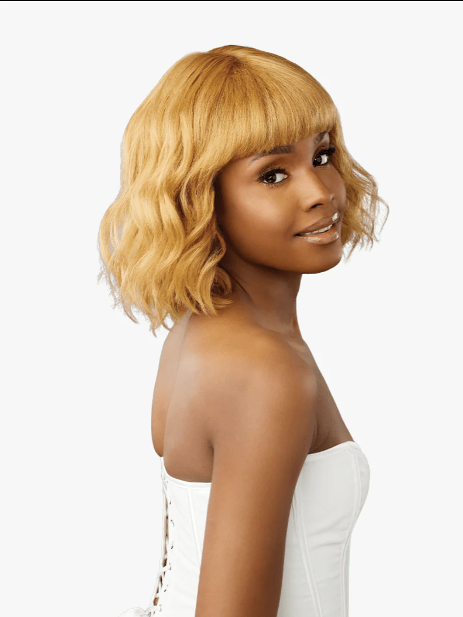 Sensationnel Glamzy Synthetic HD Lace Part Glueless Wig - Rosy - Image 7