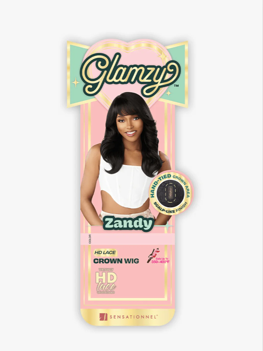 Sensationnel Glamzy Synthetic HD Lace Part Glueless Wig - Zandy - Image 8