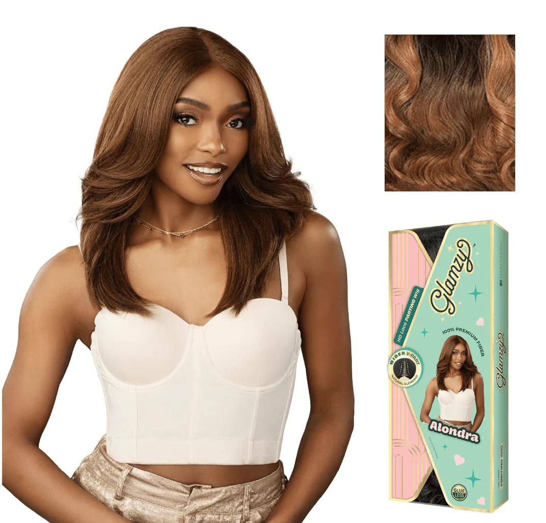 Sensationnel Glamzy Synthetic HD Lace Part Glueless Wig - Alondra - Image 4