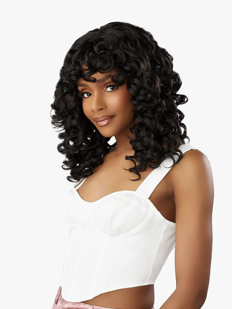 Sensationnel Glamzy Synthetic HD Lace Part Glueless Wig - Bailey - Image 6