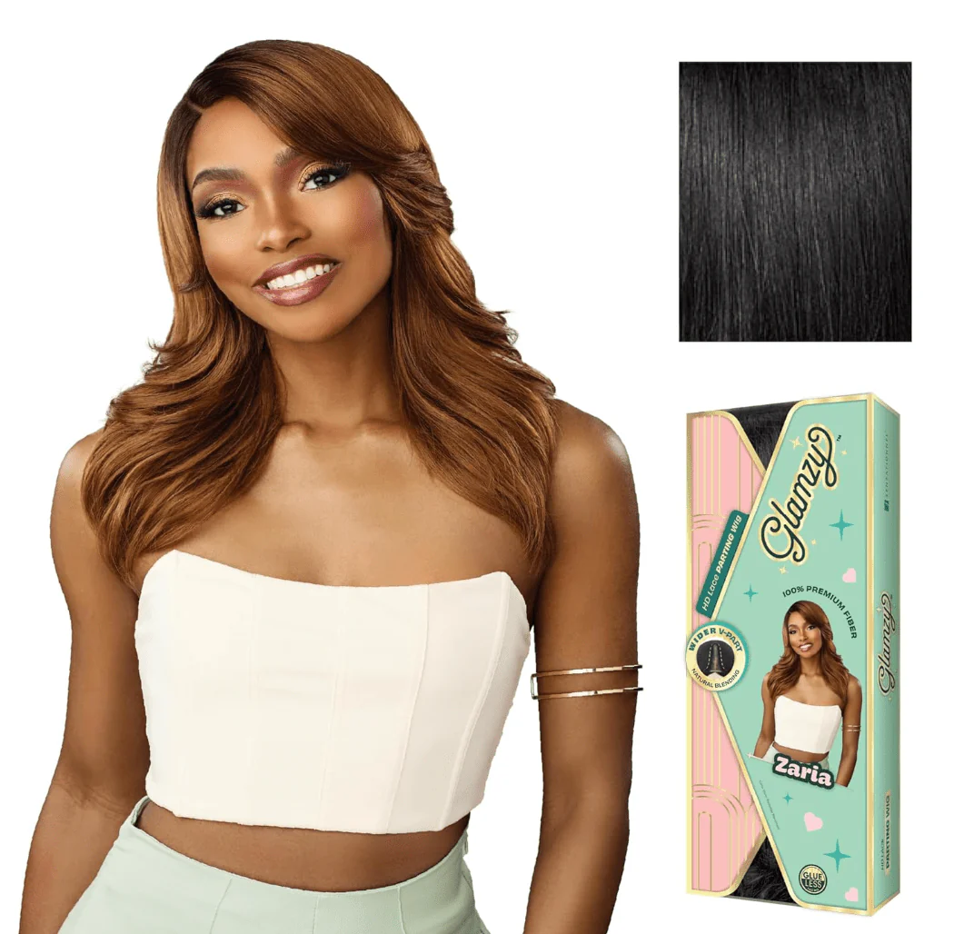 Sensationnel Glamzy Synthetic HD Lace Part Glueless Wig - Zaria - Image 6