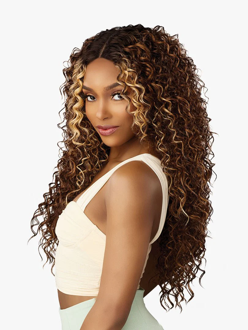 Sensationnel Glamzy Synthetic HD Lace Part Glueless Wig - Zinnia - Image 5