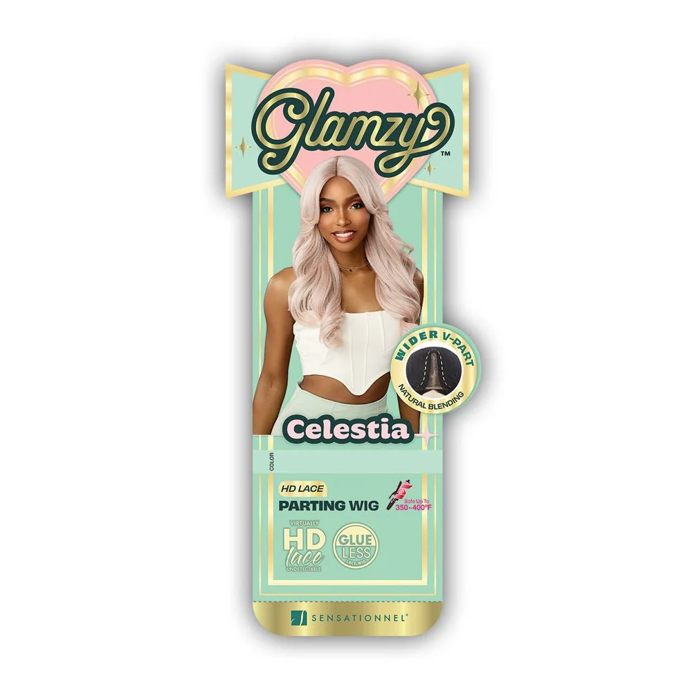 Sensationnel Glamzy Synthetic HD Lace Part Glueless Wig - Celestia - Image 6
