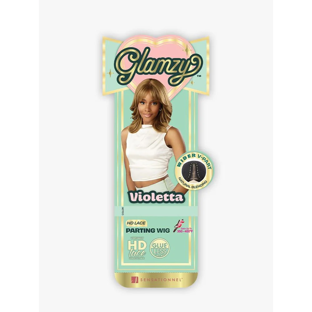 Sensationnel Glamzy Synthetic HD Lace Part Glueless Wig - Violetta - Image 9