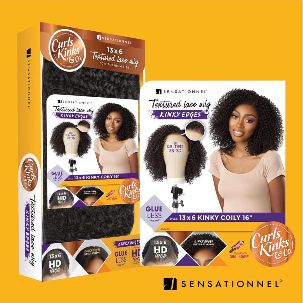 Sensationnel Kinky Edges 13×6 HD Lace Wig – Kinky Coily 16″ - Image 8